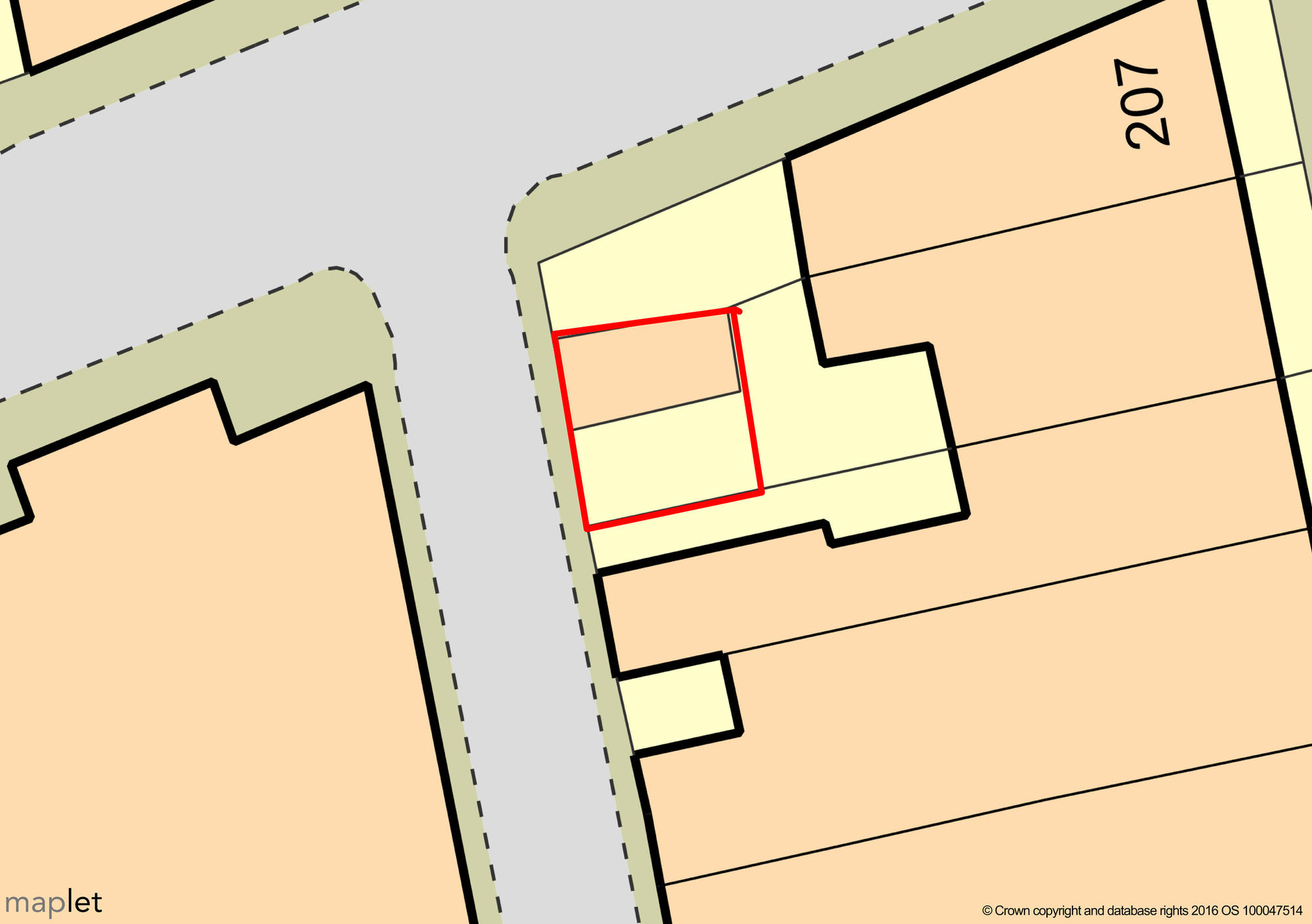 Garage and land to the rear of 209 Park Road, Stanley, County Durham DH9 7QF